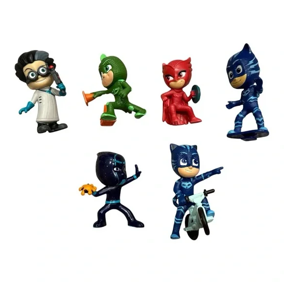 PJ Masks Character Figurine Set Catboy, Owlette, Gekko + More - Picture 1 of 1